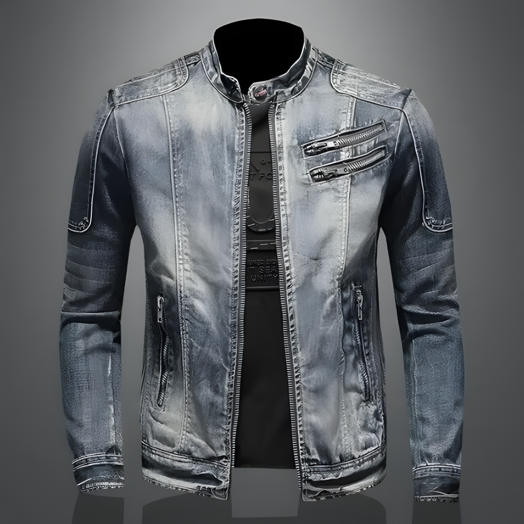 Drune | Herren Stehkragenjacke - Mit Reißverschluss