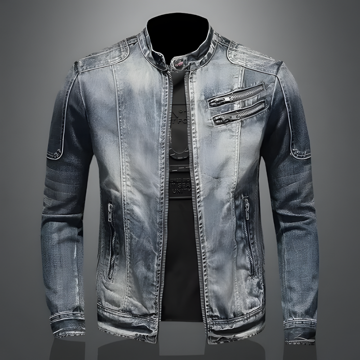 Drune | Herren Stehkragenjacke - Mit Reißverschluss