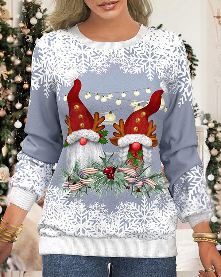 Drune | Sweatshirt mit Raglanärmeln Im Weihnachtsmotiv