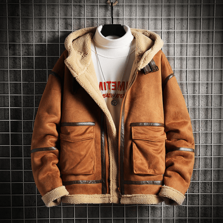 Drune | Sherpa Edge Suede Jacke