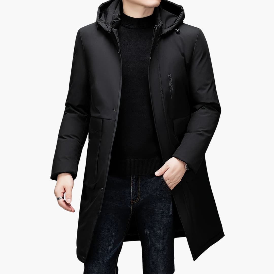 Drune | Stilvolle Winterjacke mit Kapuze für Männer