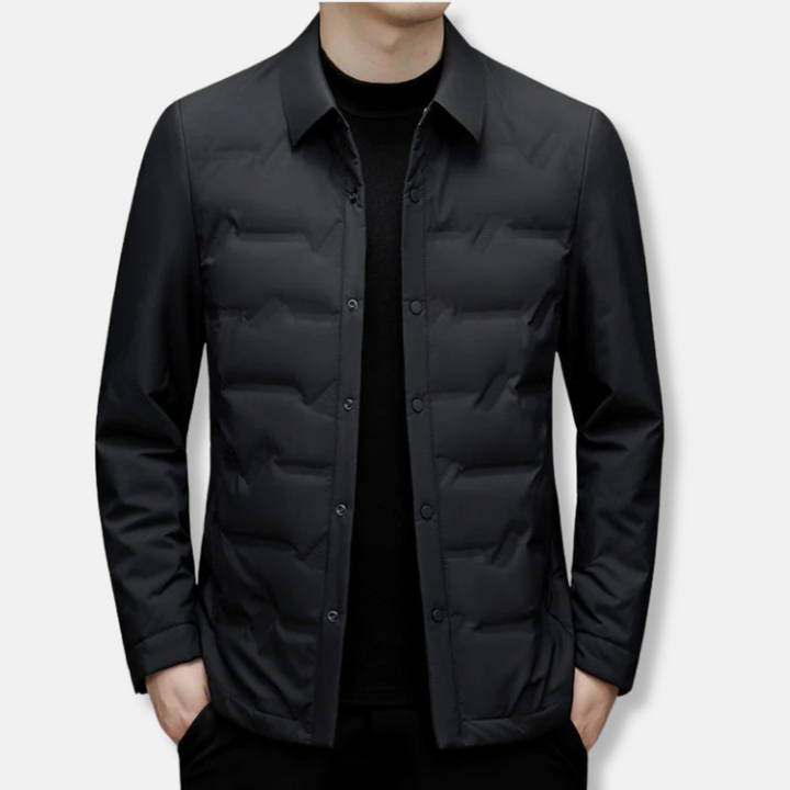 Drune | Daunenjacke - Slim Fit - Gefüttert - Knopfvorn - Wasserabweisend - Tailenlänge