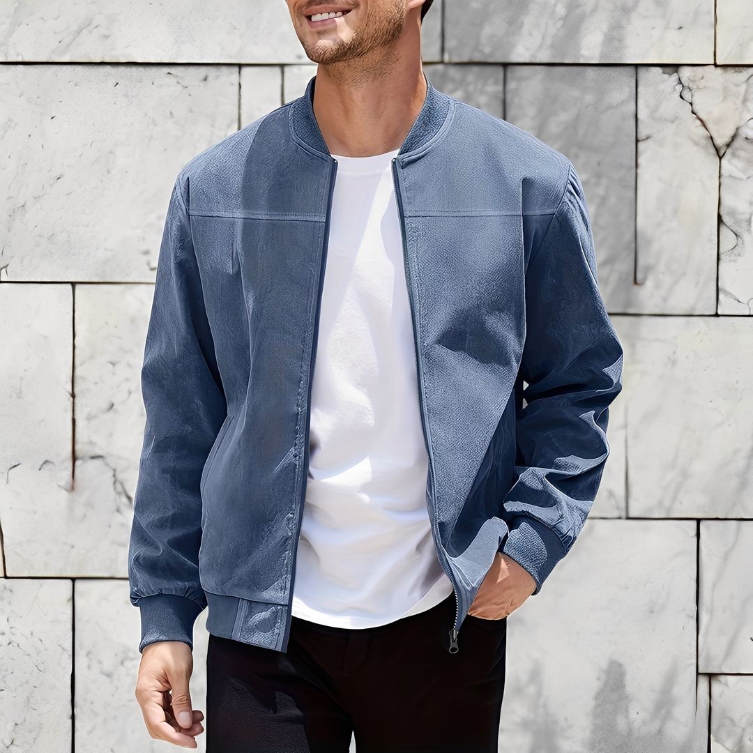 Drune | Klassische, stilvolle Wildlederjacke für Männer