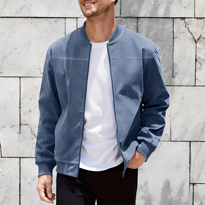 Drune | Klassische, stilvolle Wildlederjacke für Männer