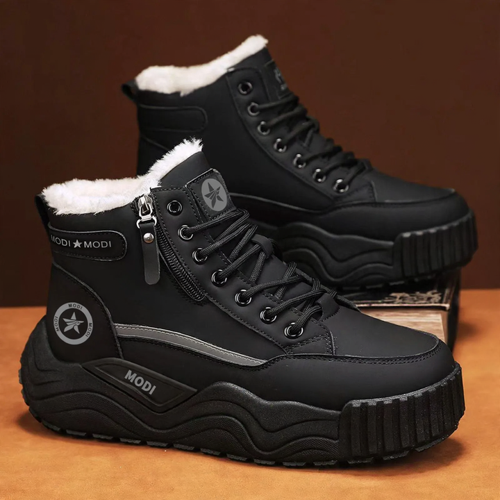 Herren Winter-Schneestiefel, gefüttert, rutschfest