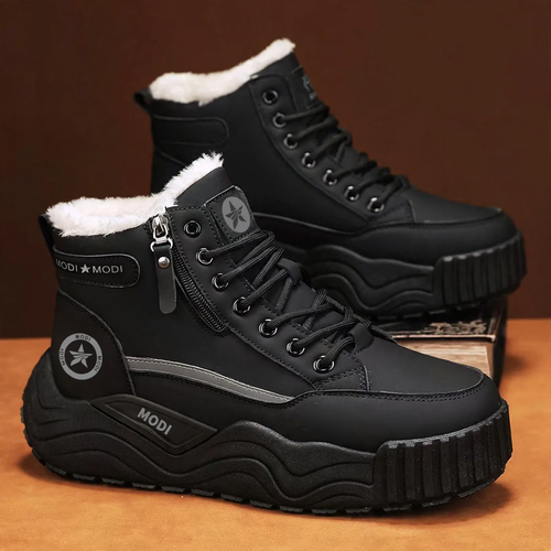 Herren Winter-Schneestiefel, gefüttert, rutschfest