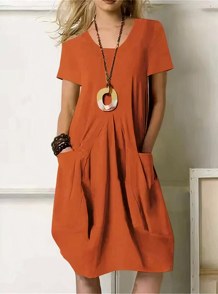 Drune | Bauchbedeckendes Midi-Kleid mit Taschen