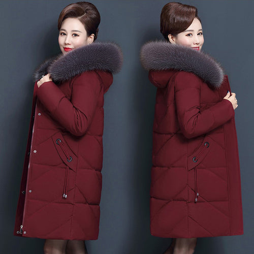 Gefütterte Damen-Winterjacke in Übergröße