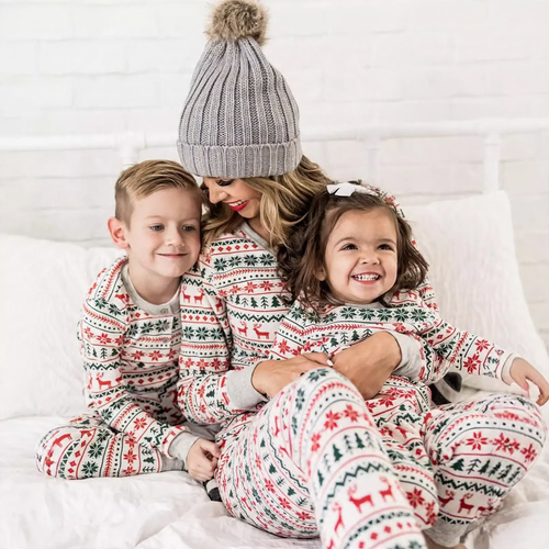 Weihnachts-Familien-Schlafanzug-Set