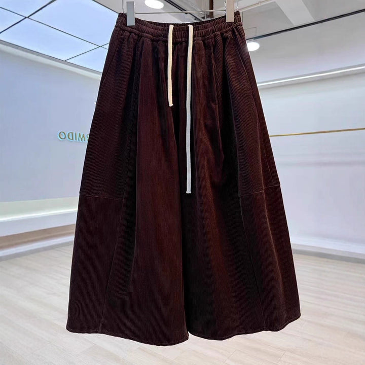 Damen-Cordhose im Retro-Stil, Haremsschnitt