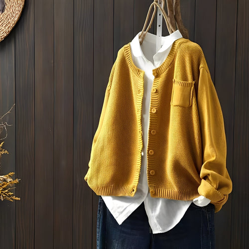 Drune | Klassische, locker sitzende Strickjacke für Frauen