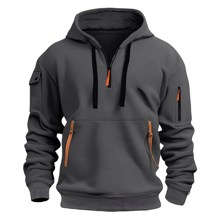 Drune | Locker Hoodie mit Halbzip für Männer