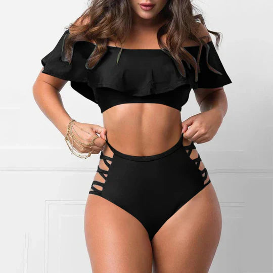 Drune | Schulterfreie Bikini Satzs Mit Rüschen