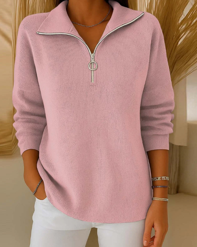 Drune | Pullover mit Halbem Reißverschluss