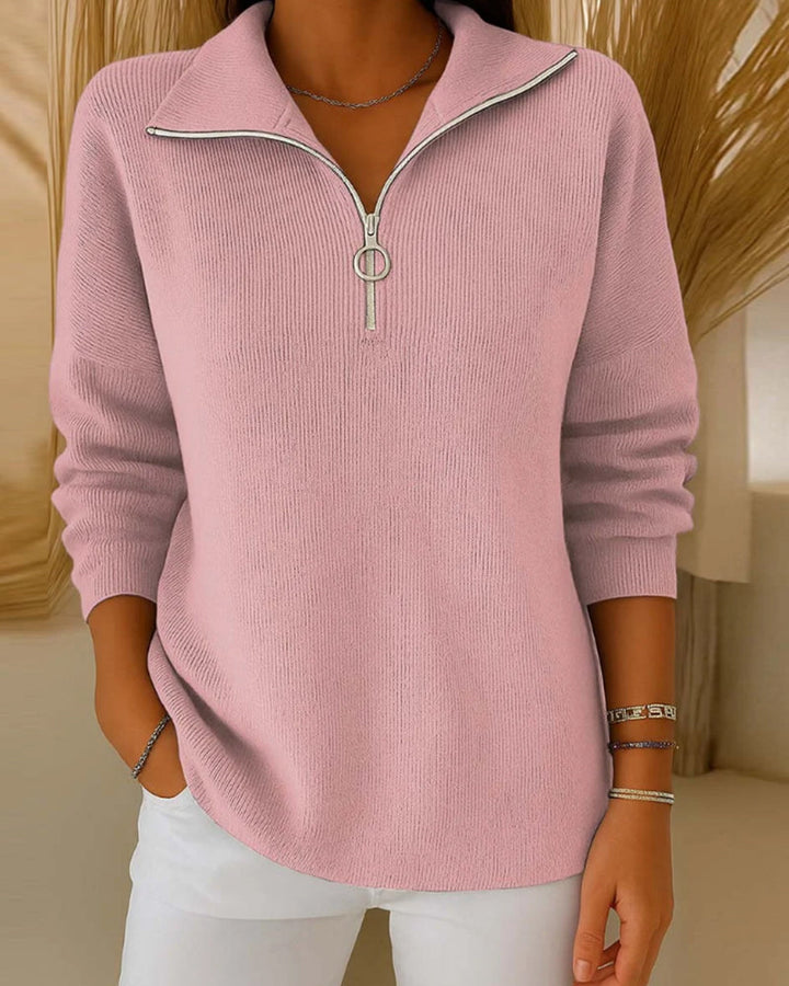 Drune | Pullover mit Halbem Reißverschluss