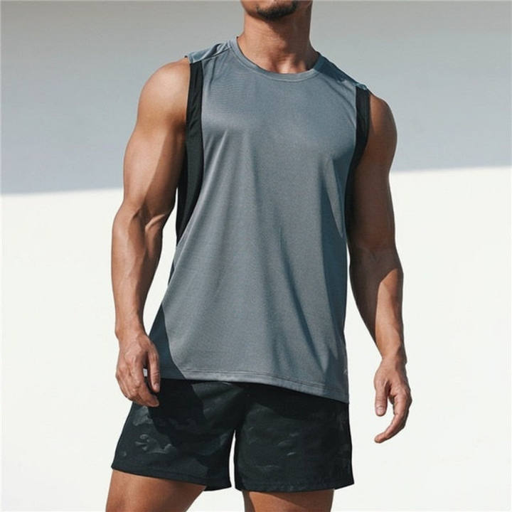 Drune | Sport T-Shirt für Herren ärmellos im Freizeitschnitt