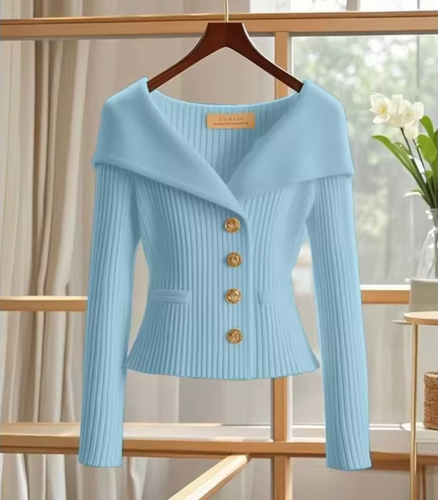 Drune | Gestrickte Kurze Strickjacke