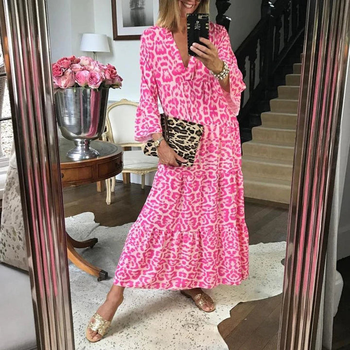 Drune | Stylisches Sommerkleid mit Leopardenmuster