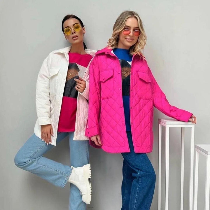 Drune | Klassische gesteppte Jacke mit Druckknöpfen