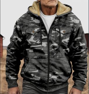 Drune | Jacke Mit Camouflage Druck
