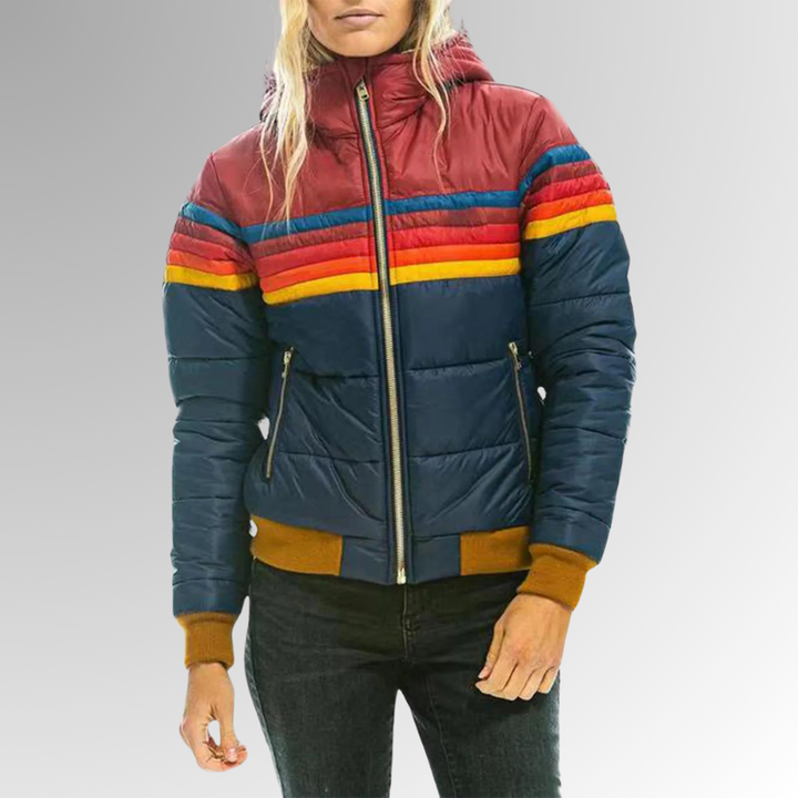 Drune | Lässige Jacke mit Reißverschluss und Lebhaften Details