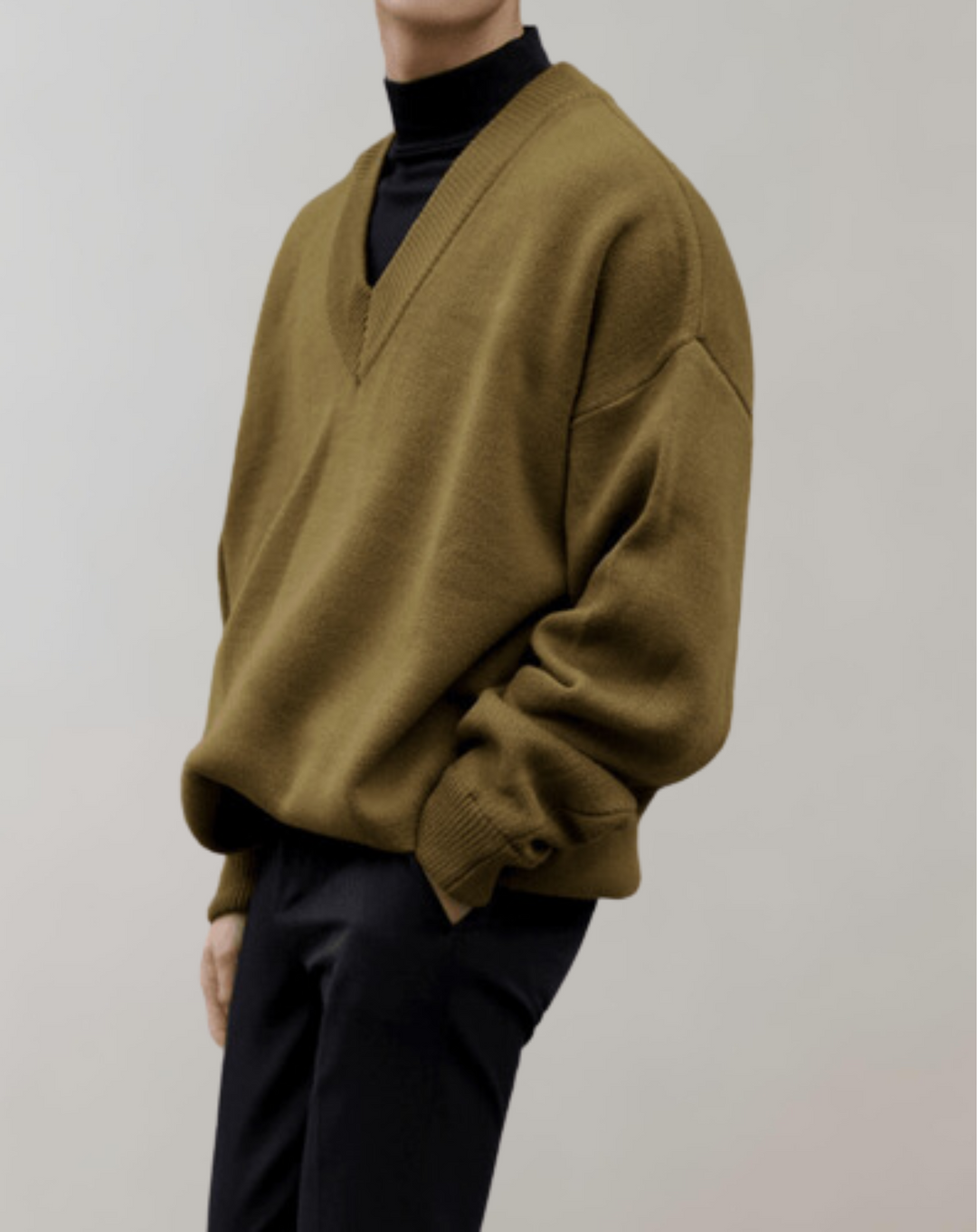 Drune | Pullover mit V-Ausschnitt