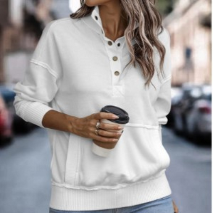 Drune | Pullover Bequem & Basic Lange Ärmel Weicher Stoff