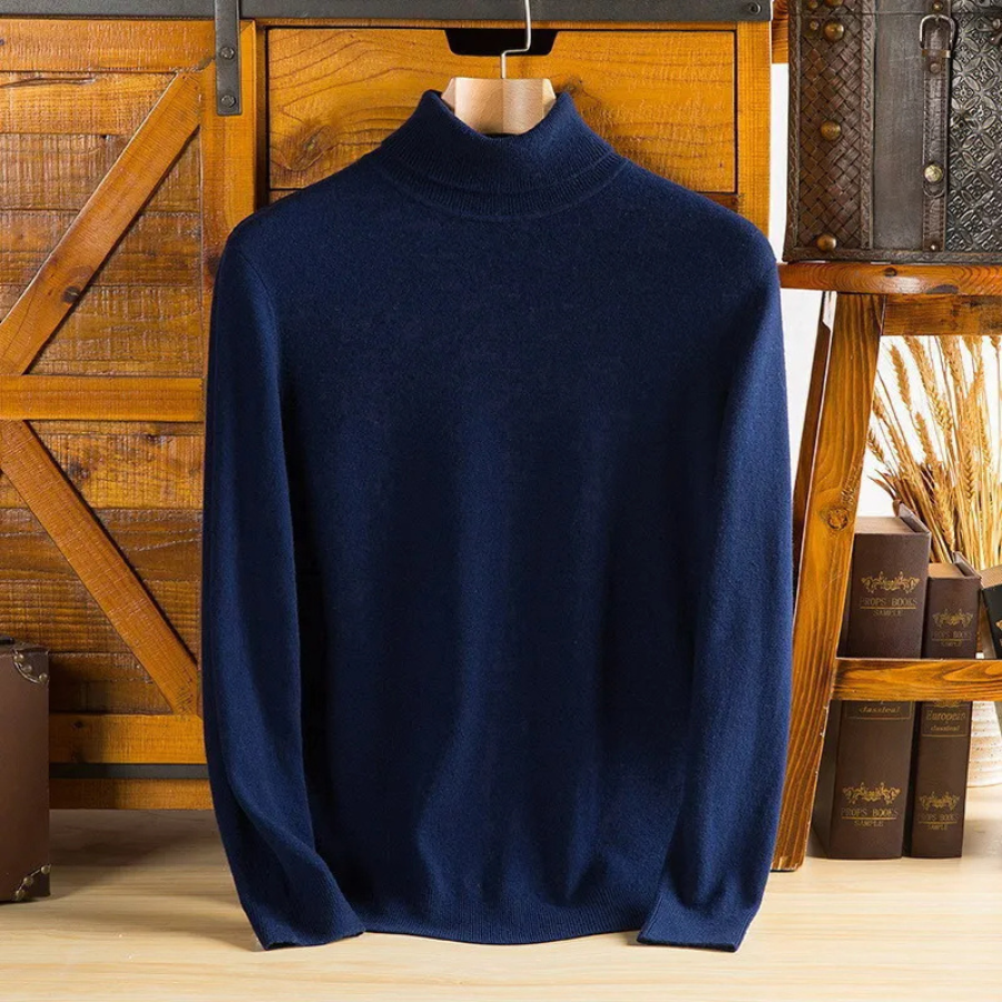 Drune | Herren Wollpullover Mit Rollkragen Und Schlankem Design