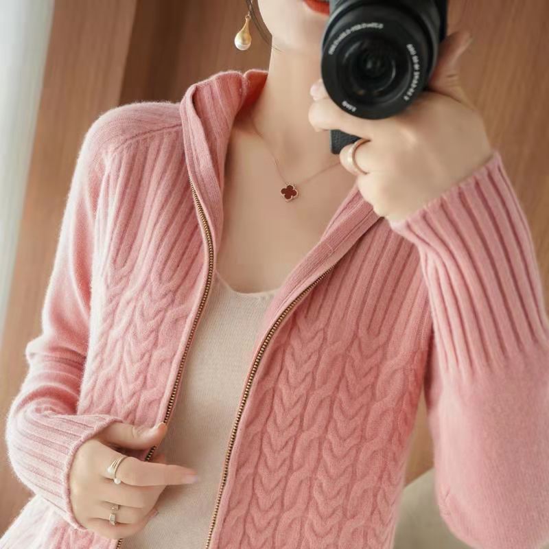 Drune | Damen-Cardigan Aus Kaschmir mit Schickem Kordelzug