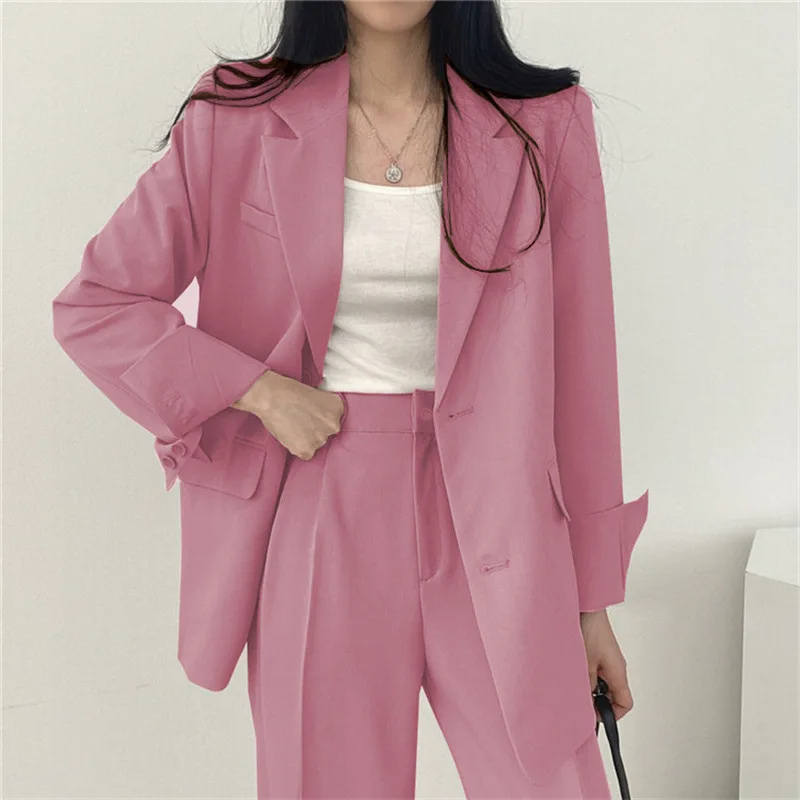 Drune | Langer Damenblazer mit Breitem Revers und Relaxter Passform