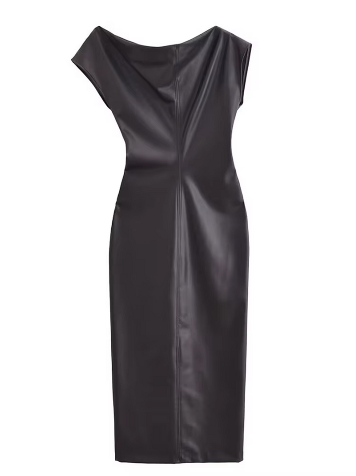 Drune | Elegantes Lederkleid
