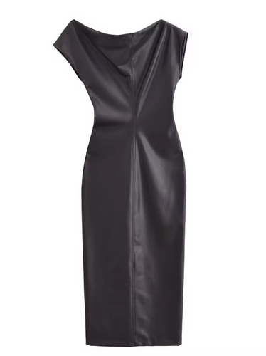 Drune | Elegantes Lederkleid