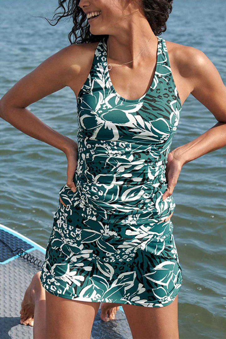 Drune Grünes Tankini-Set