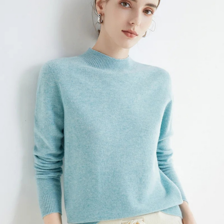 Drune | Cashmere Pullover Damen Rundhals Weicher und Leichter Strickpullover