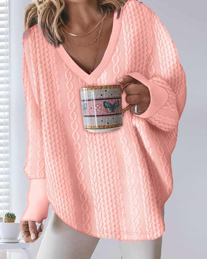 Drune | Sweatshirt mit V-Ausschnitt