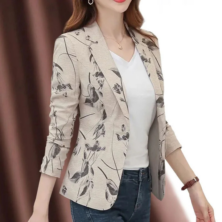 Drune | Damen Blazer mit Blumenmuster Perfekt für Frühling und Sommer