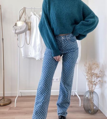 Drune | Stylische Jeans mit Rautenmuster