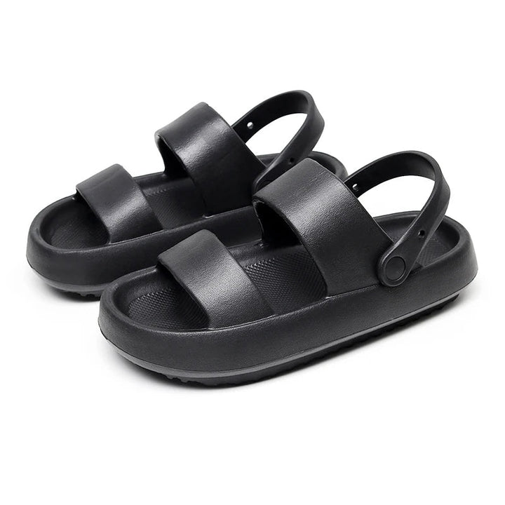 Drune | Orthopädische Sandalen Comfort Plus Pantoletten mit Doppelriemen Gepolsterte, Lässige Slip-On-Sandalen