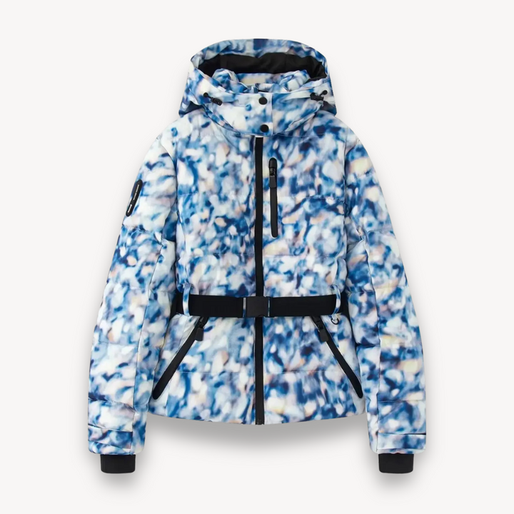 Drune | Damen Gepolsterte Daunenjacke mit Kapuze und Gürtel Gemütlicher Stil