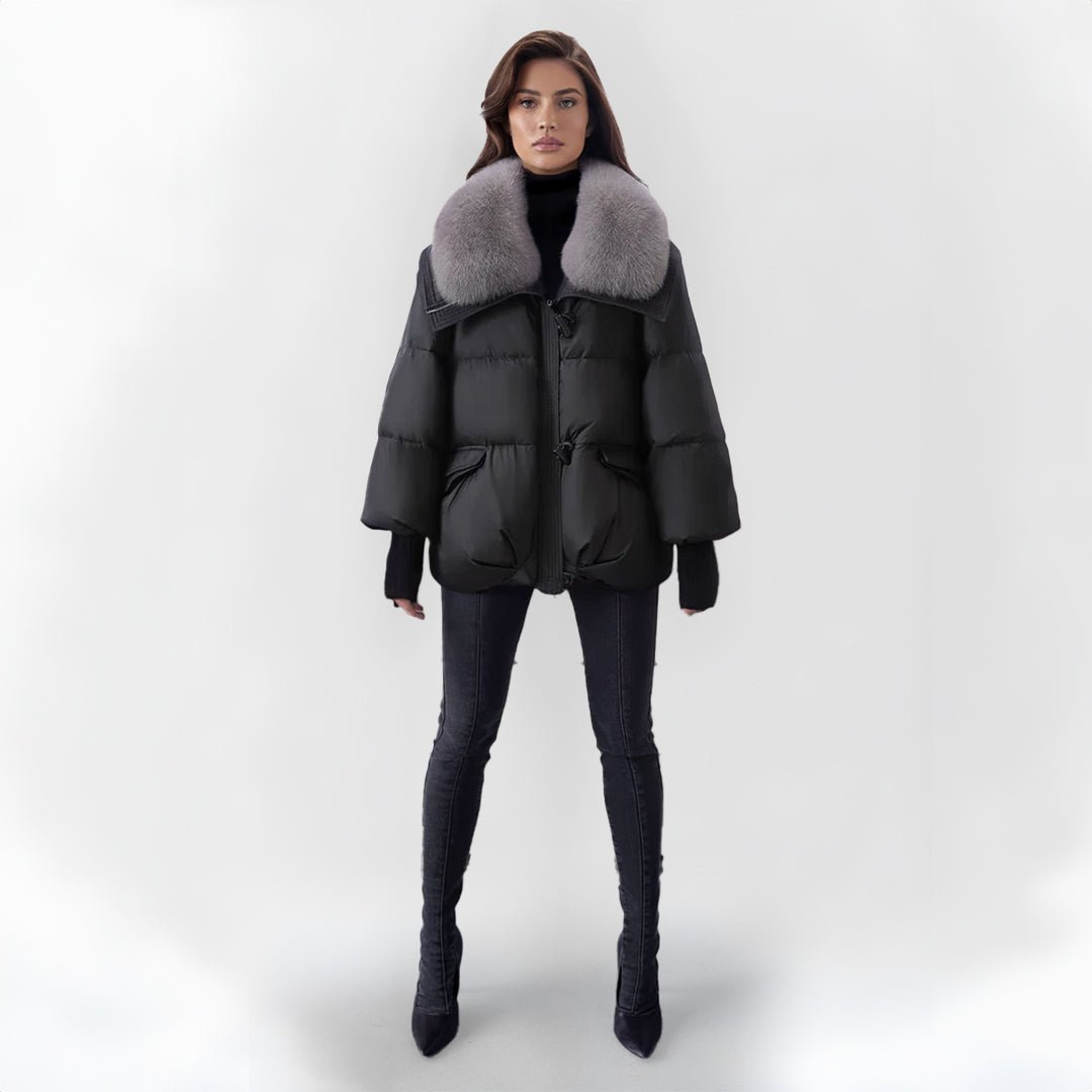 Drune | Pufferjacke mit Kunstpelzkragen - Warm & Stilvoll - Winter-Essential