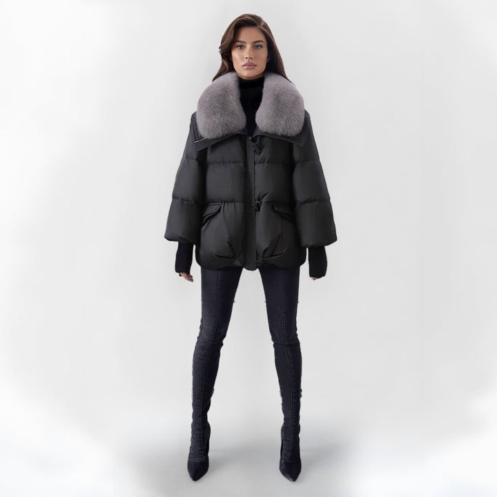 Drune | Pufferjacke mit Kunstpelzkragen - Warm & Stilvoll - Winter-Essential