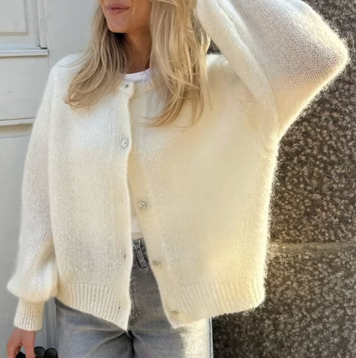 Drune – Gebreid vest met knoopsluiting