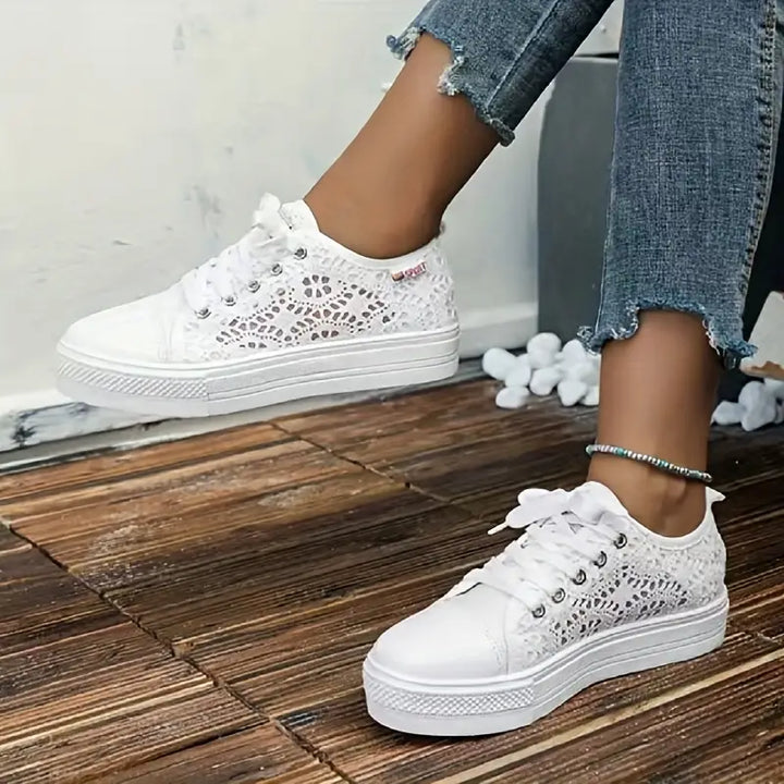 Drune | Damen Spitzen Plattform Sneaker