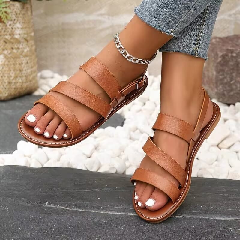 Drune | Bequeme Sommer Sandale Mit Knöchelriemen Für Frauen