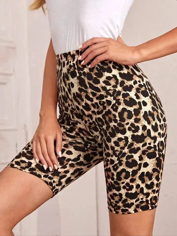 Drune | Radsportshort mit Leopardenmuster