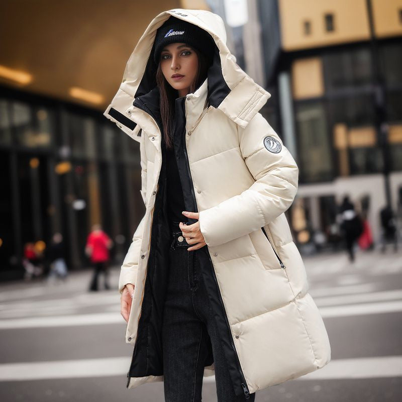 Drune | Stylische Kapuzen Baumwolljacke mit Ärmellogo