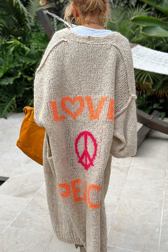 Drune | PEACE MODISCHE STRICKJACKE