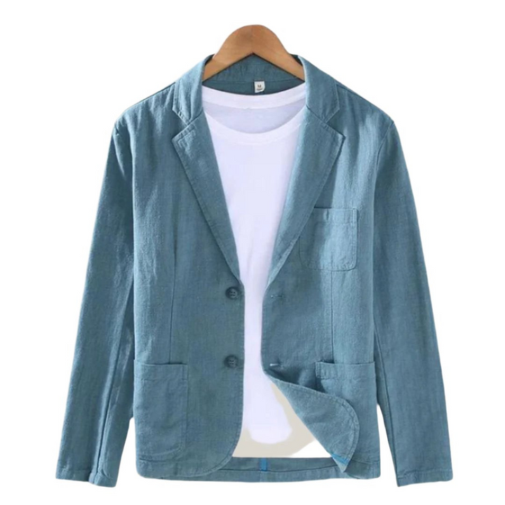 Drune | Herren Eleganter Italienischer Leinenblazer Charmante Jacke Für Männer