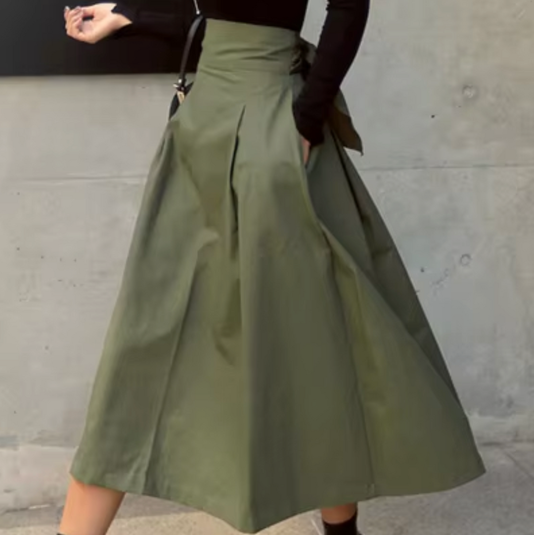 Drune | Eleganter Maxi Rock mit Schleifendetails für Damen