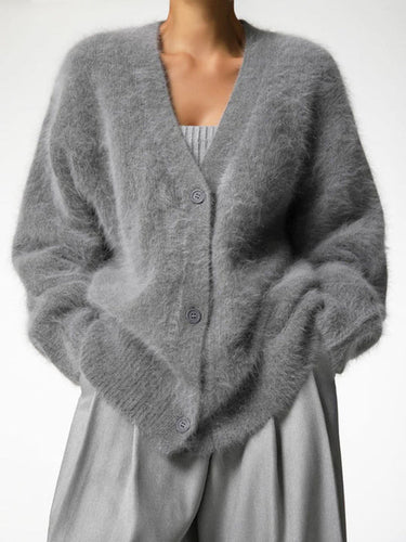 Drune | Strickcardigan mit Langen Ärmeln und V-Ausschnitt für Damen